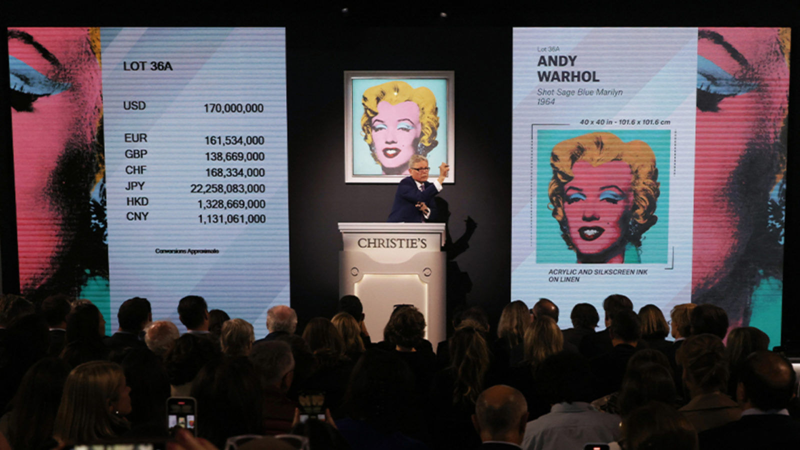 Andy Warhol S Shot Sage Blue Marilyn Sells For Record Breaking US 195m