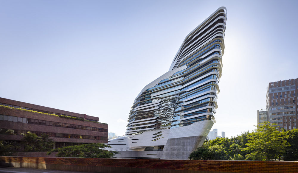 Zaha Hadid’s Jockey Club Innovation Tower at Polytechnic University, Hung Hom