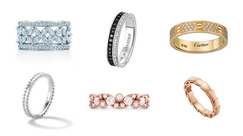 10 unique wedding bands she’ll fall in love with