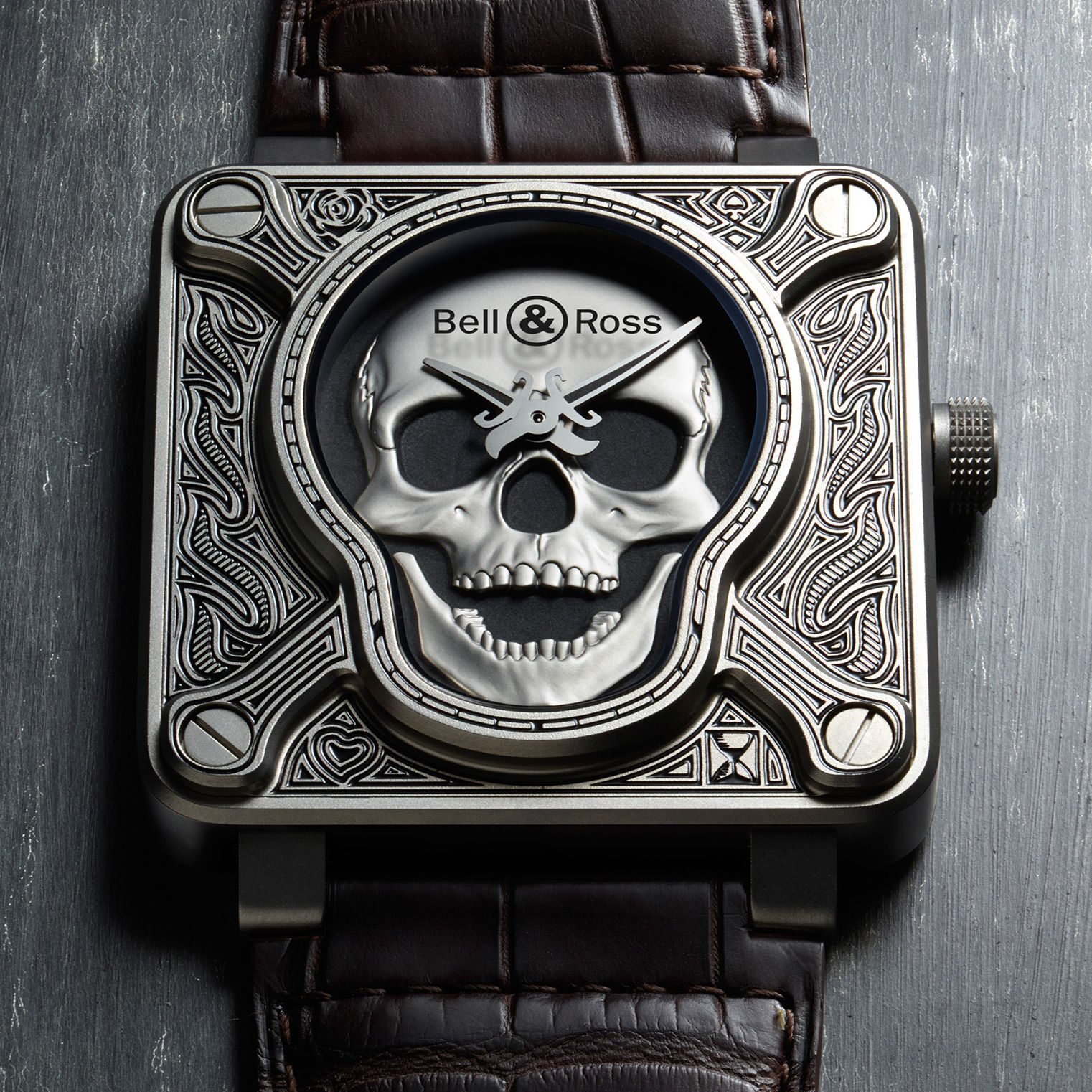 Expensive hot sale skull watch