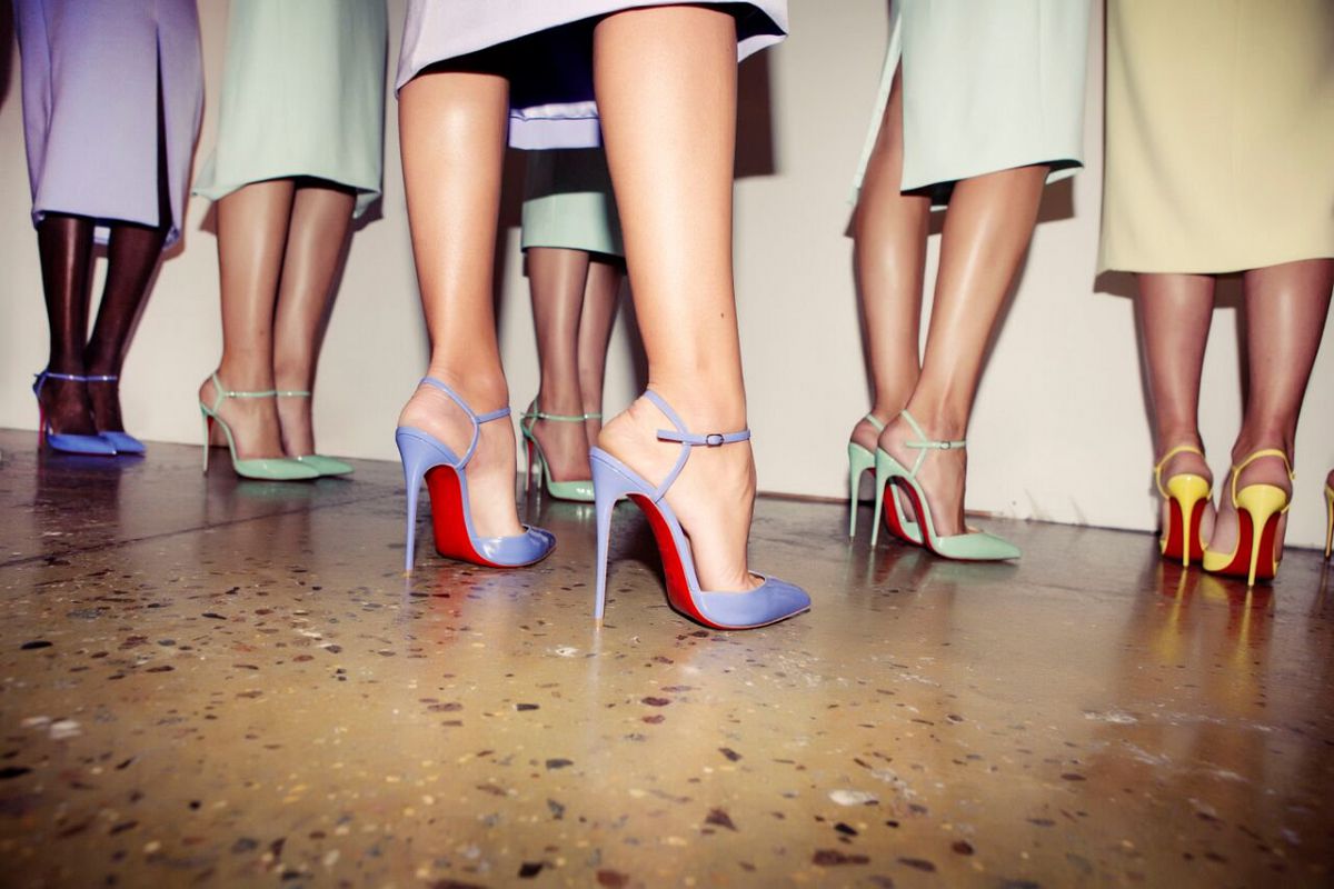 Louboutin's bloody shoes. The famed red bottoms, by Akash Nair M S