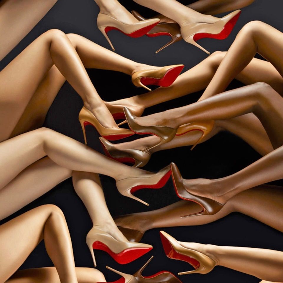 Louboutin's bloody shoes. The famed red bottoms, by Akash Nair M S