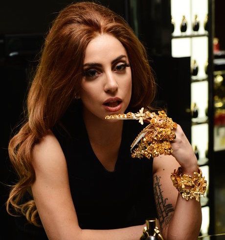 Lady Gaga at Fame perfume launch (2012)