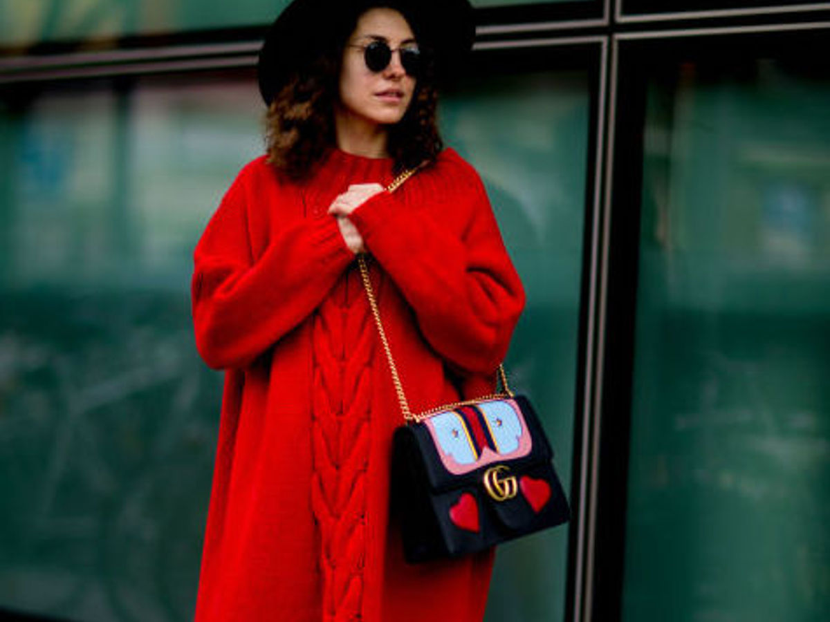 street style gucci marmont red