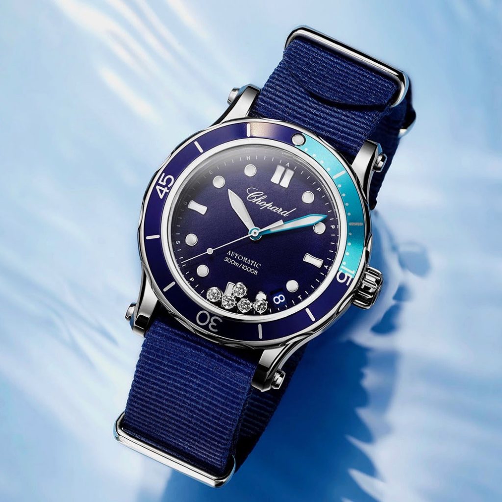 Face Time: Chopard Happy Ocean is a dive watch with floating diamonds