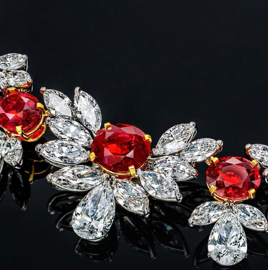 On the rocks: Faidee’s Grand Phoenix ruby necklace is a S$49 million showstopper