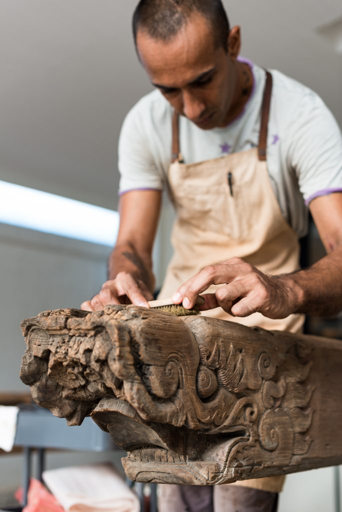 Meet the craftsmen behind the exquisite woodwork at Faisal Malik Design Studio