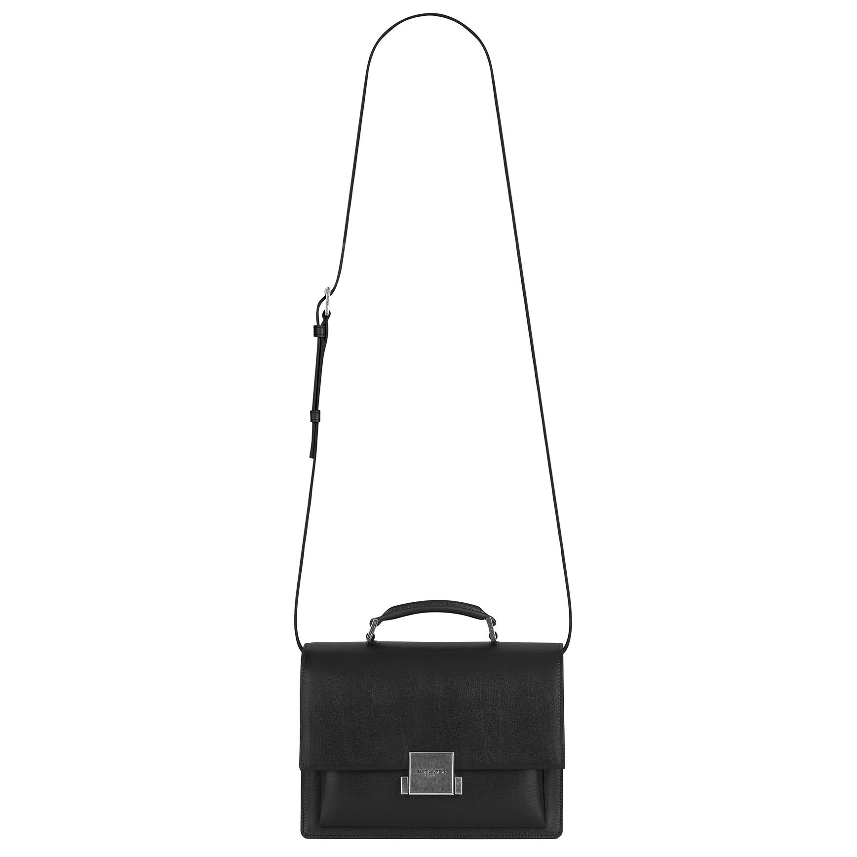 ysl grained leather bag