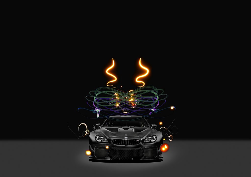Cutting-edge wheels: BMW Art Car #18 is designed by its youngest artist ever