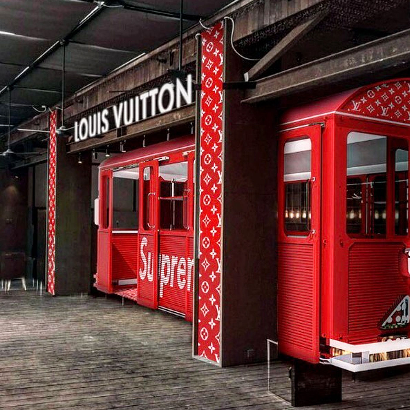 Louis Vuitton Pop-Up Supreme London Location