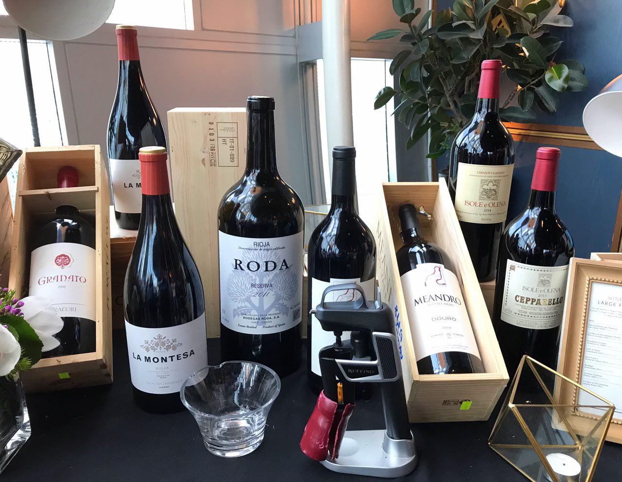 Drink old world wines from magnum and jeroboam bottles at Monti