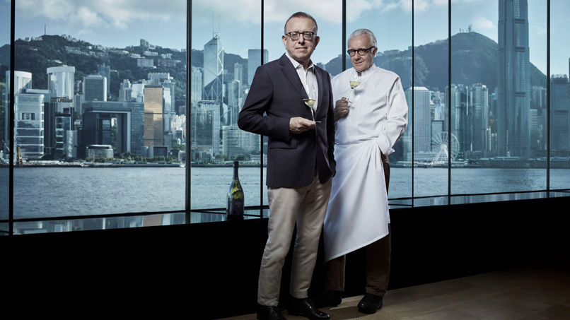 Alain Ducasse, Dom Pérignon P2 2000 and Victoria Harbour make for a perfect  night