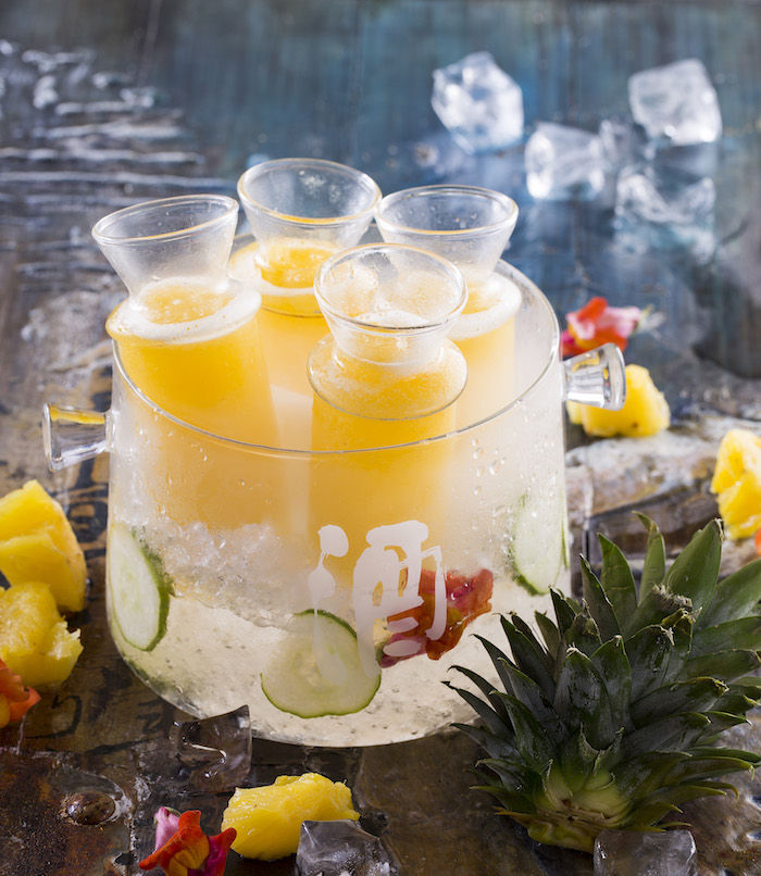 Pineapple Sake Smoothies, The Drunken Pot
