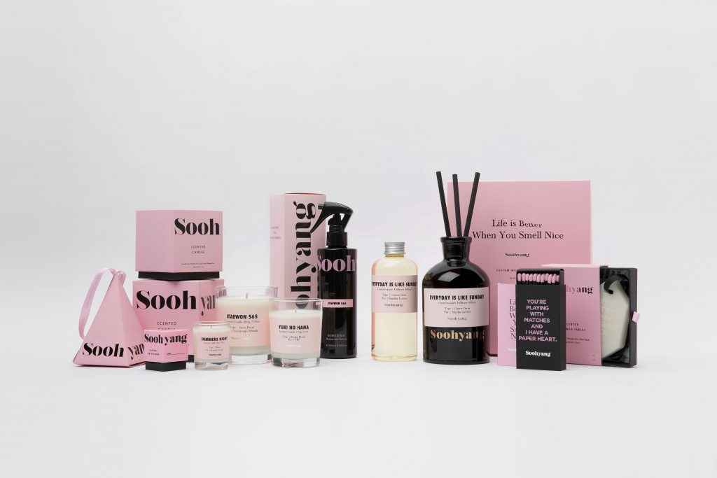 Deck out your apartment in millennial pink with Soohyang’s fragrant home accessories