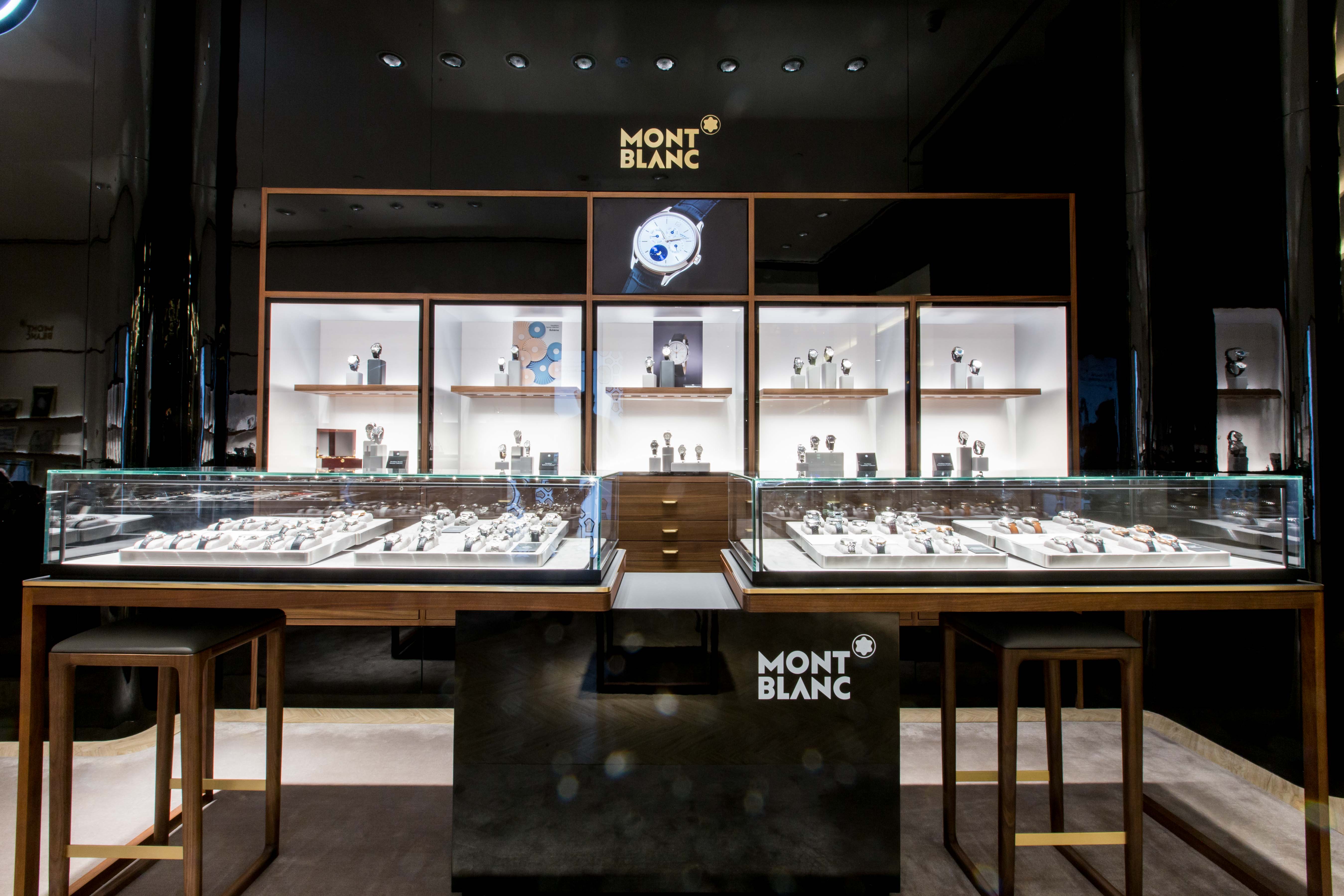 Montblanc Fashion Store In Rome. Famous Luxury Boutique Worldwide