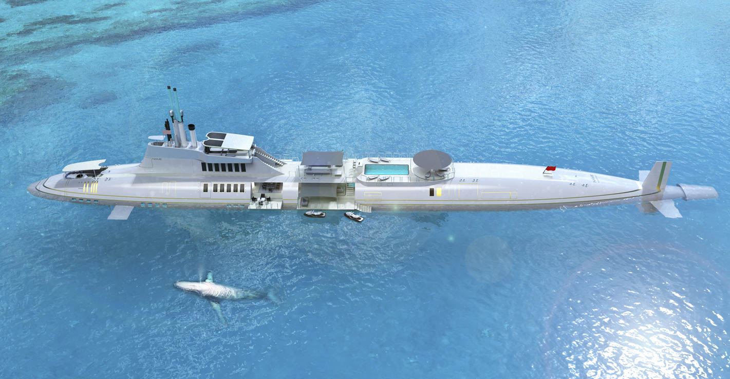 Splurge: Live glamorously underwater when you splash RM9.7 billion on a submarine yacht