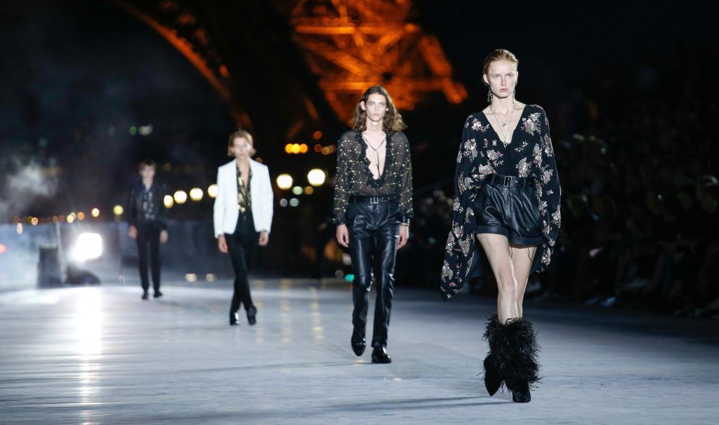 The meaning behind Anthony Vaccarello’s yeti boots and other Saint Laurent Spring 2018 accessories