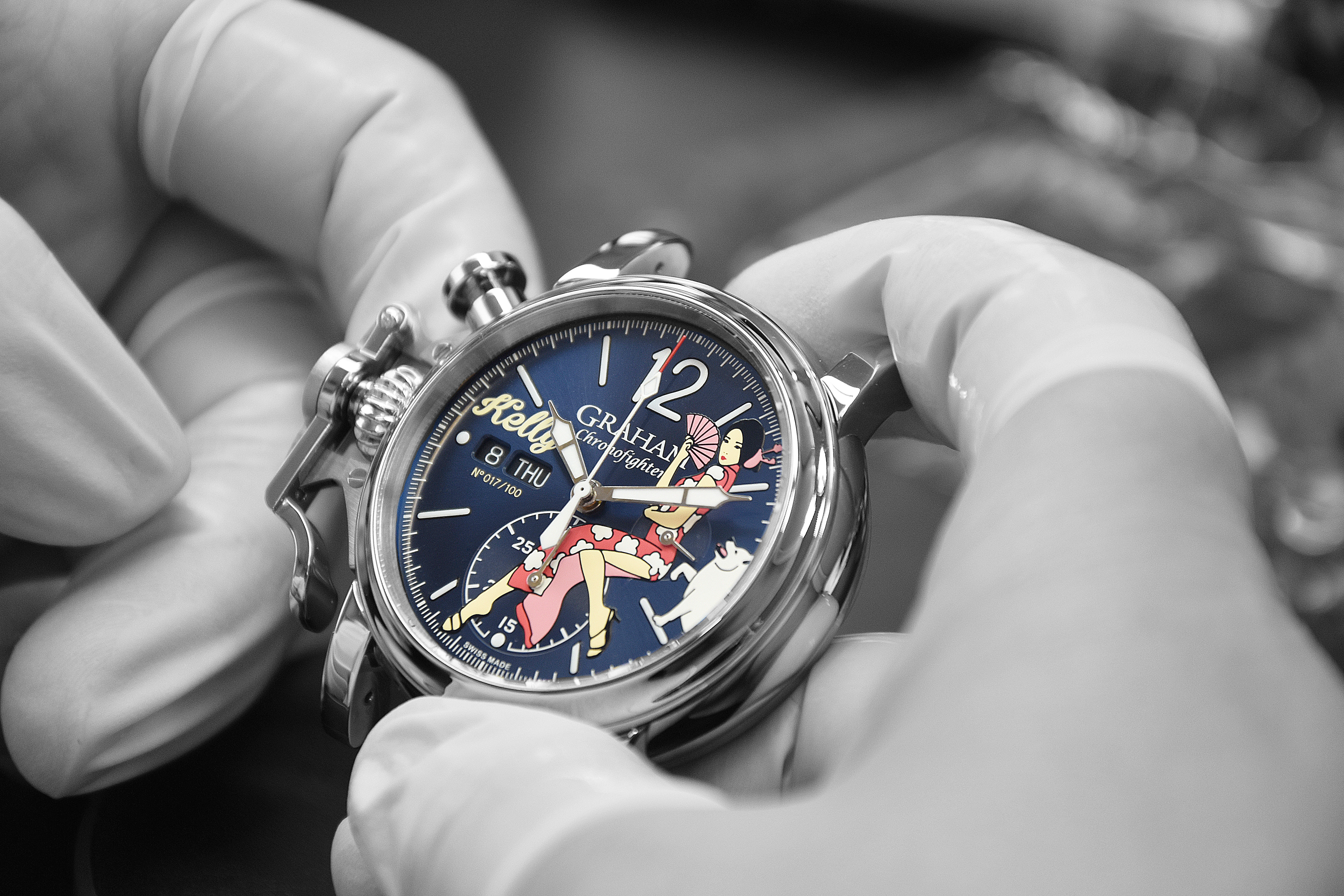 Graham Chronofighter Vintage Nose Art Ltd’s Kelly is the perfect CNY watch