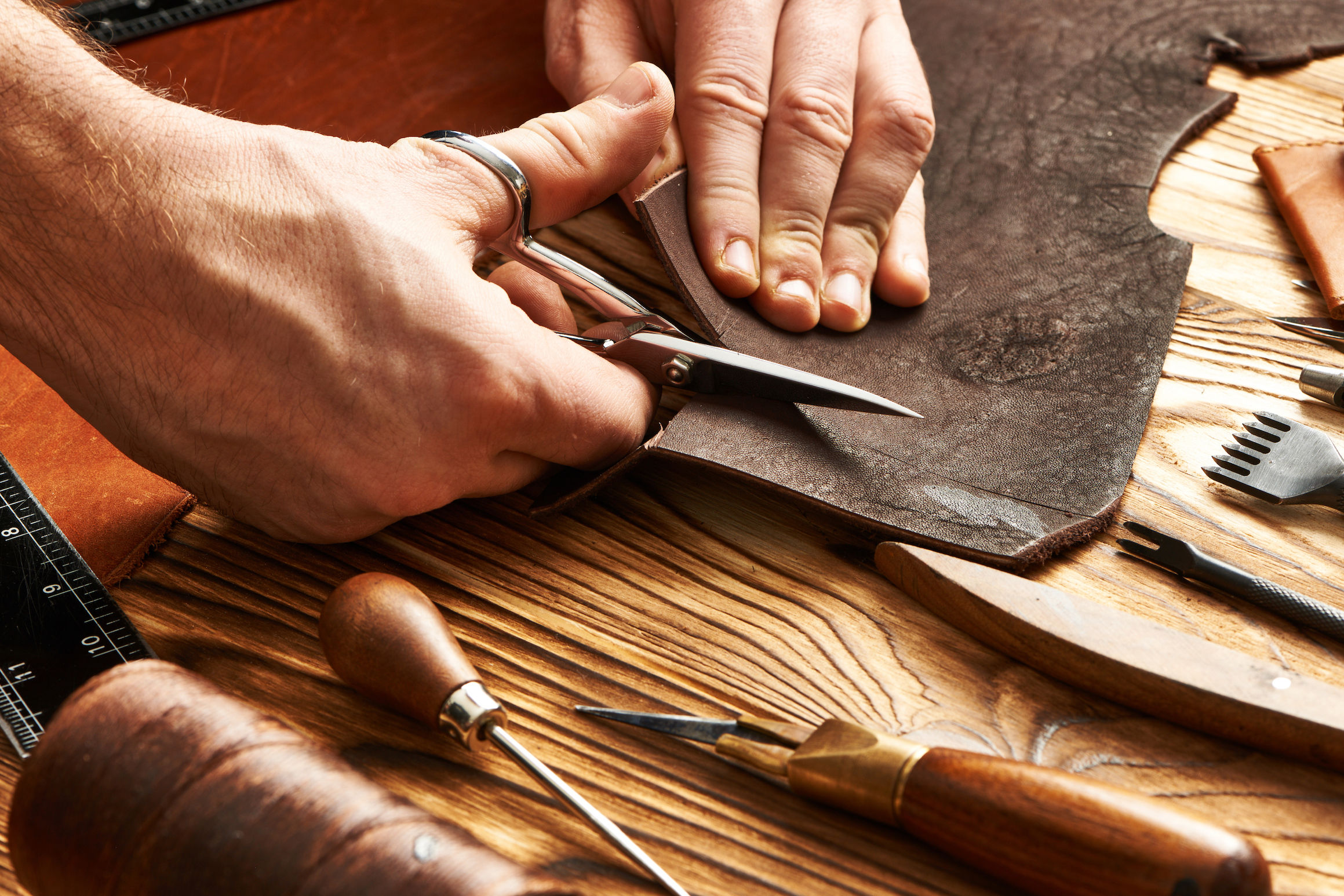 Leather making clearance