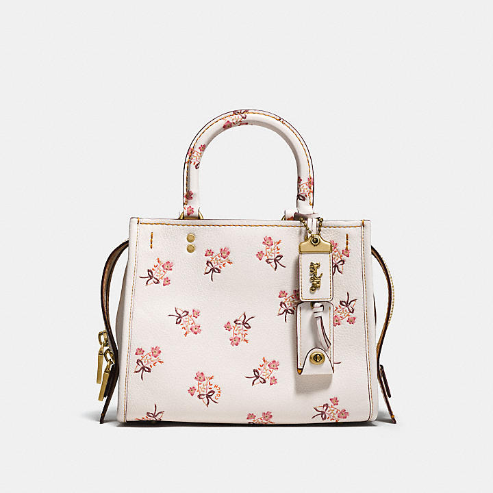 Coach's Rouge 25 with floral bow print