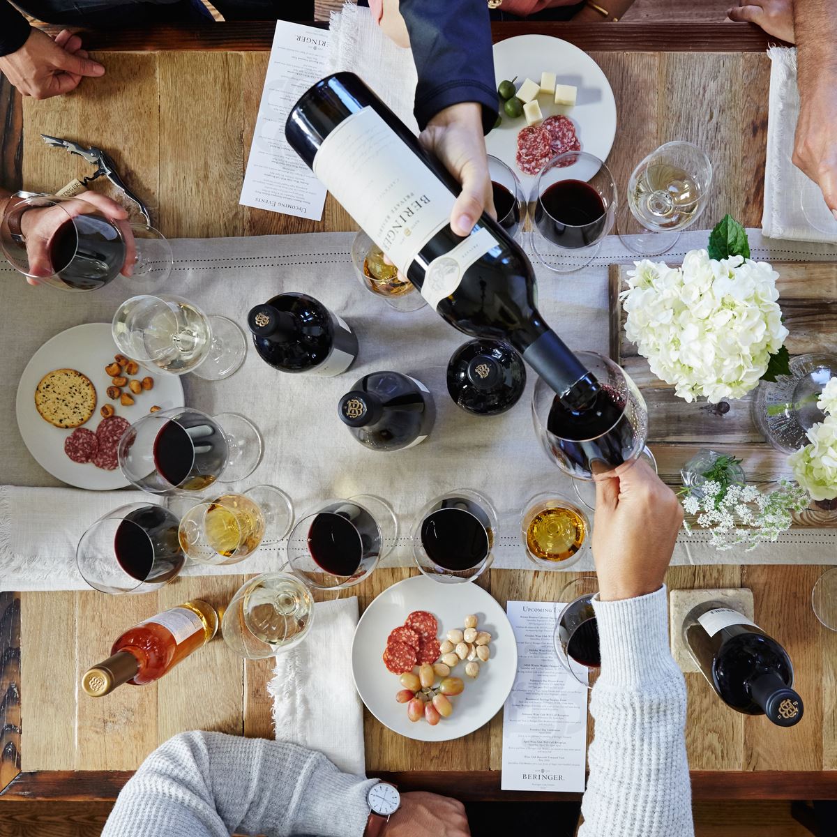 Plan it with your friends and a bottle of Beringer wine