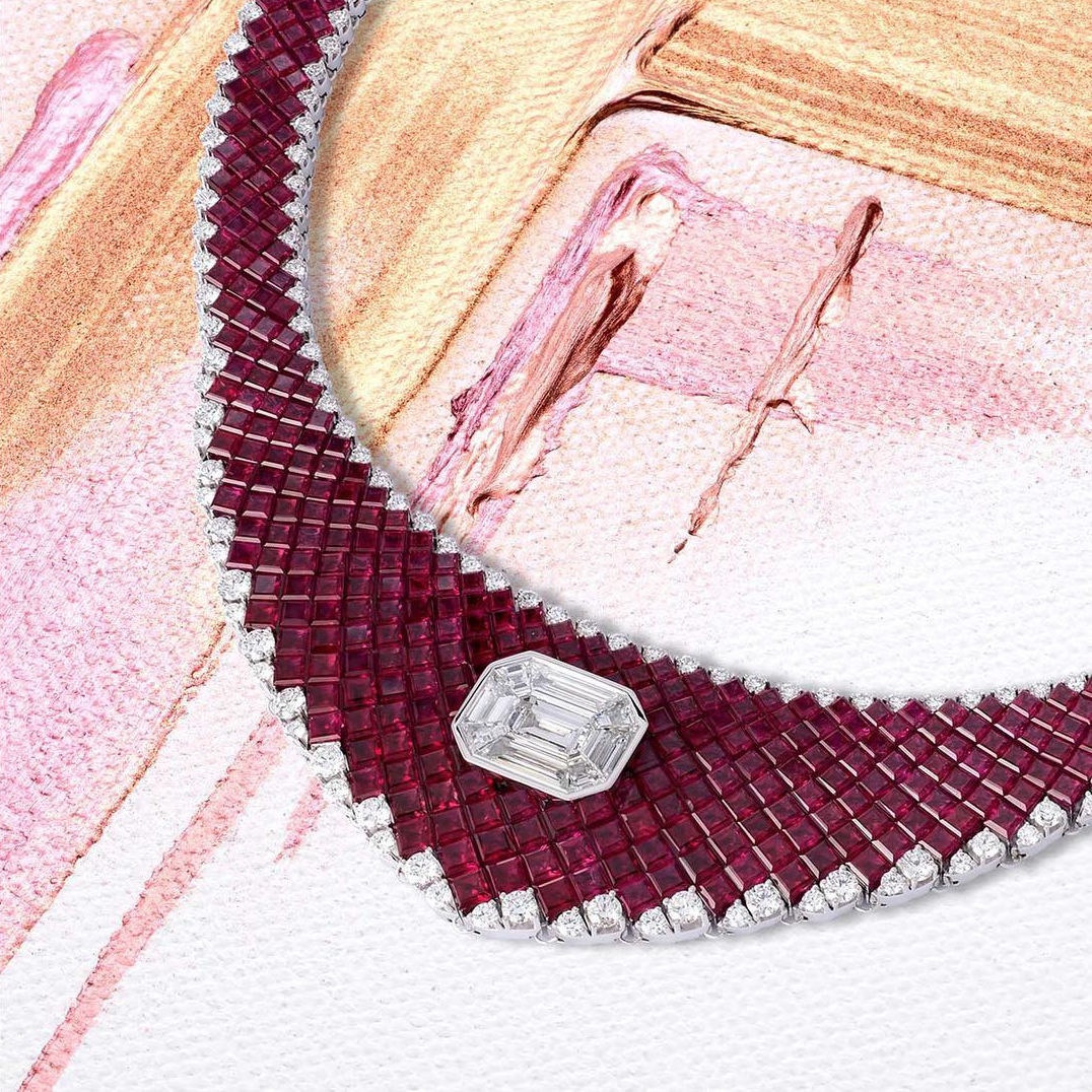 Ovidio ruby necklace by Stenzhorn