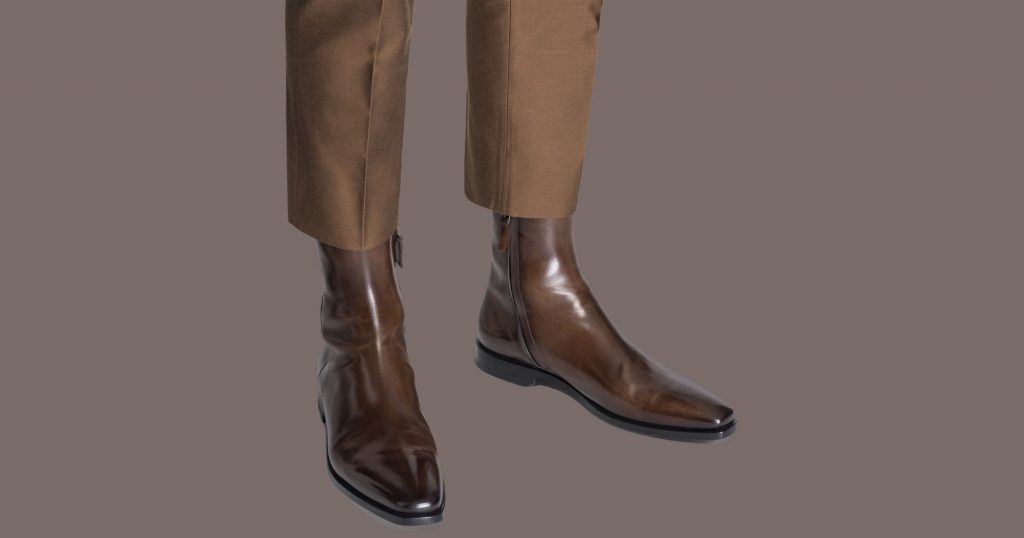 Berluti has perfected a modern sharp-and-slender formula for your shoes