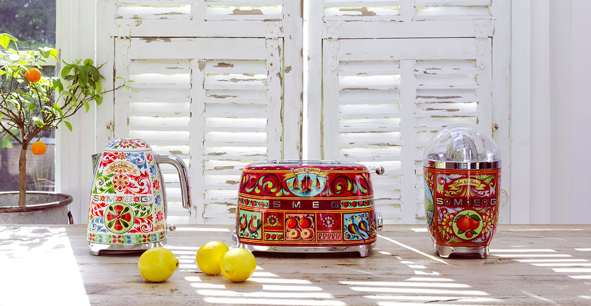 Dolce & Gabbana and Smeg’s new range of smaller appliances are no less artful