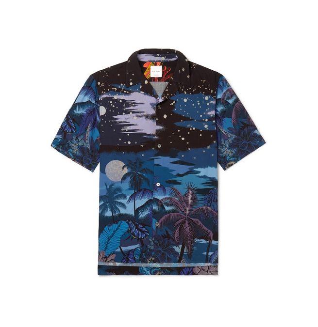 Paul Smith printed voile shirt