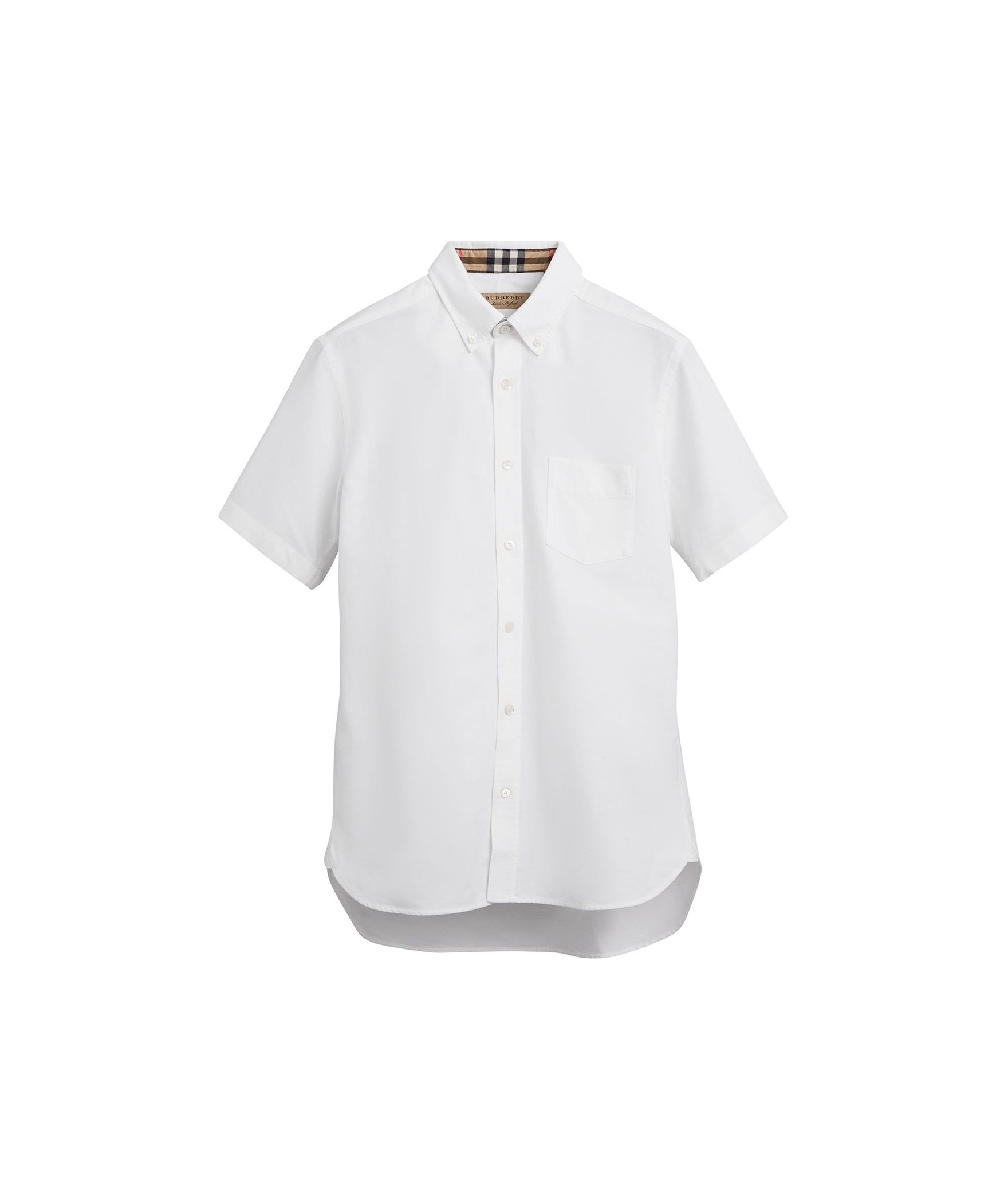 Burberry short-sleeve cotton oxford shirt