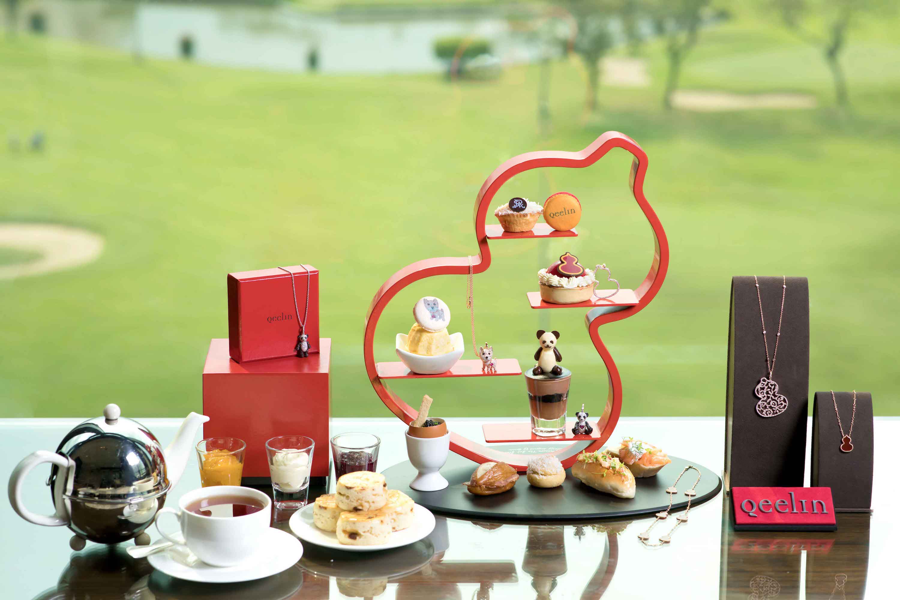 The St. Regis Bangkok x Qeelin limited edition afternoon tea