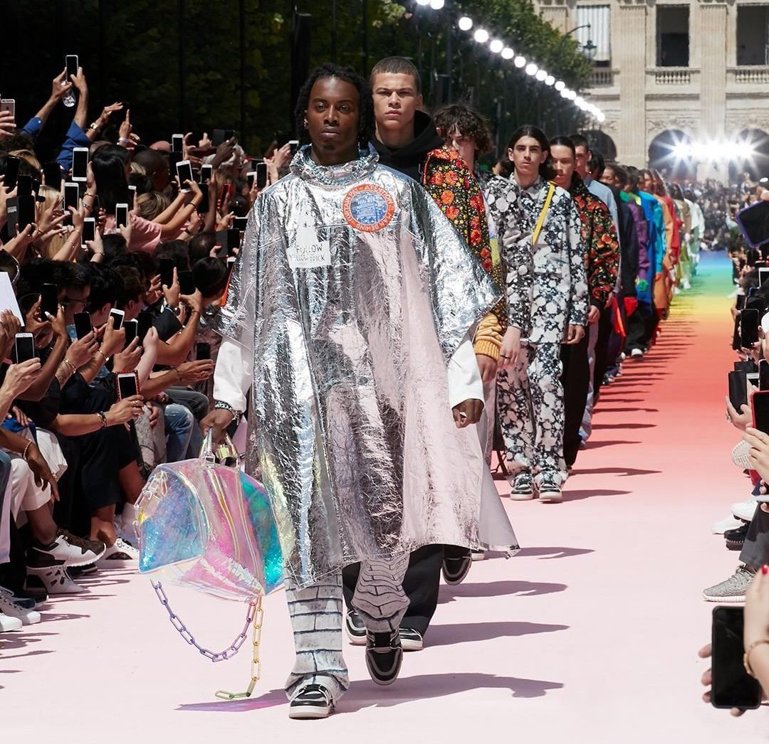 Virgil Abloh brings rainbow to the runway in his Louis Vuitton debut