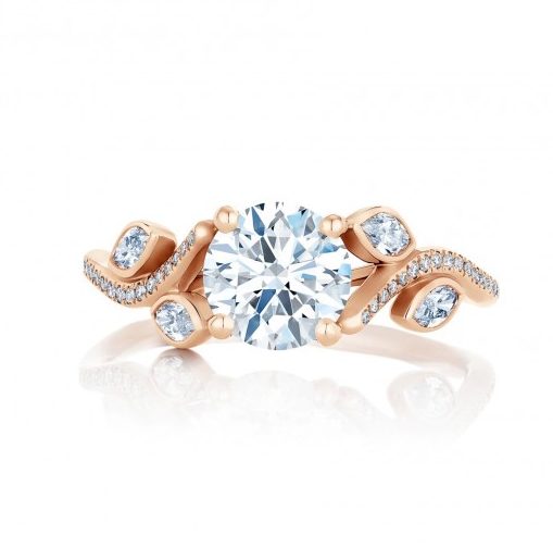 DeBeers Adonis Rose Rose Gold Solitaire Ring