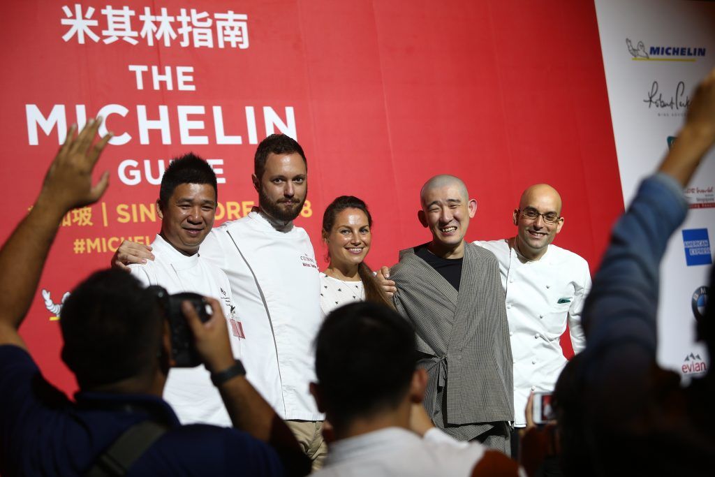 39 restaurants receive stars for the Michelin Guide Singapore 2018