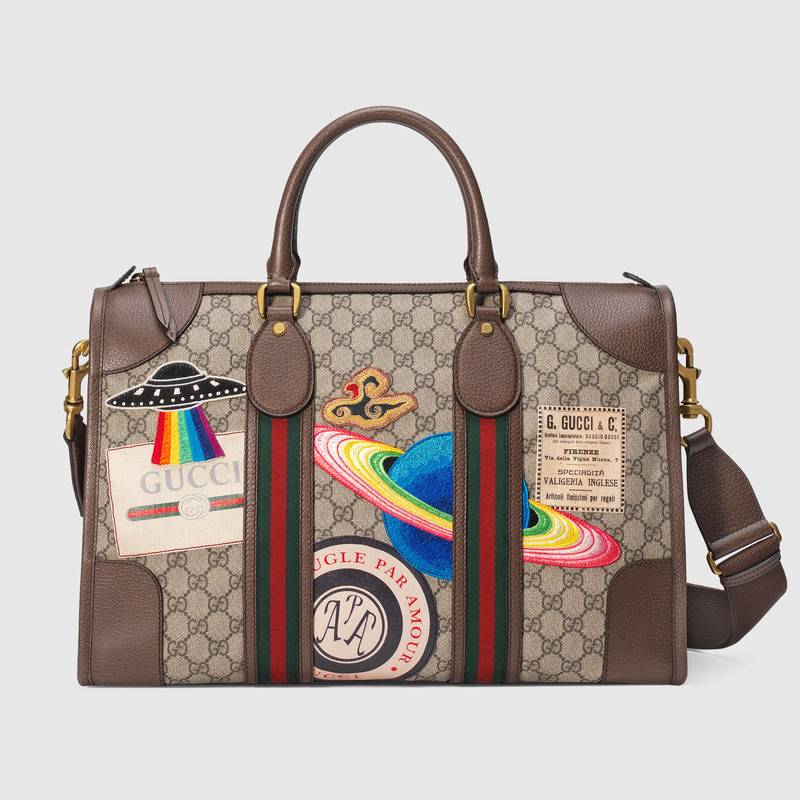 Gucci Courrier Soft GG Supreme Duffle Bag