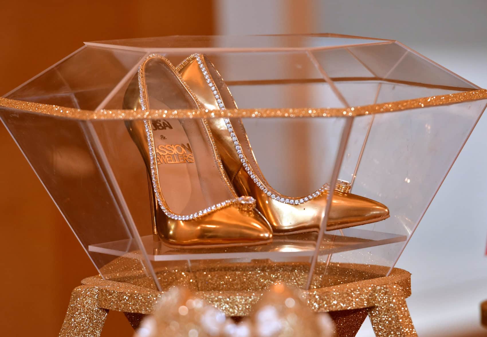 VENICE, ITALY -8 APR 2019- View of expensive high heel pump shoes by luxury  footwear brand Jimmy Choo London for sale in a store in Venice Stock Photo  - Alamy
