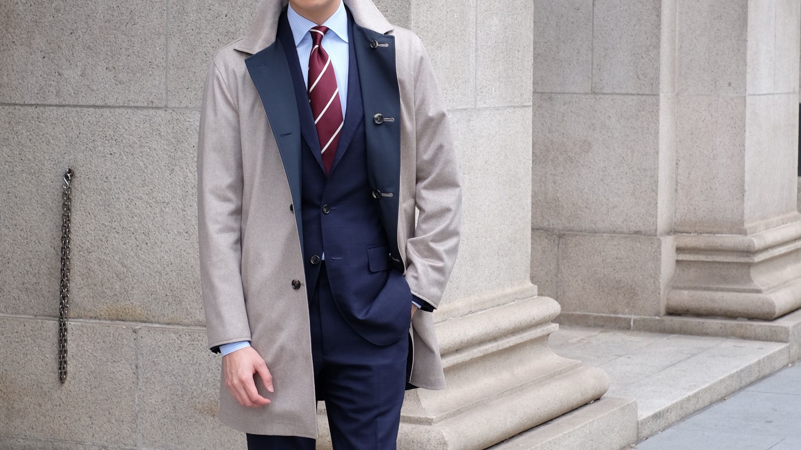 Ascot Chang reversible cashmere mac coat