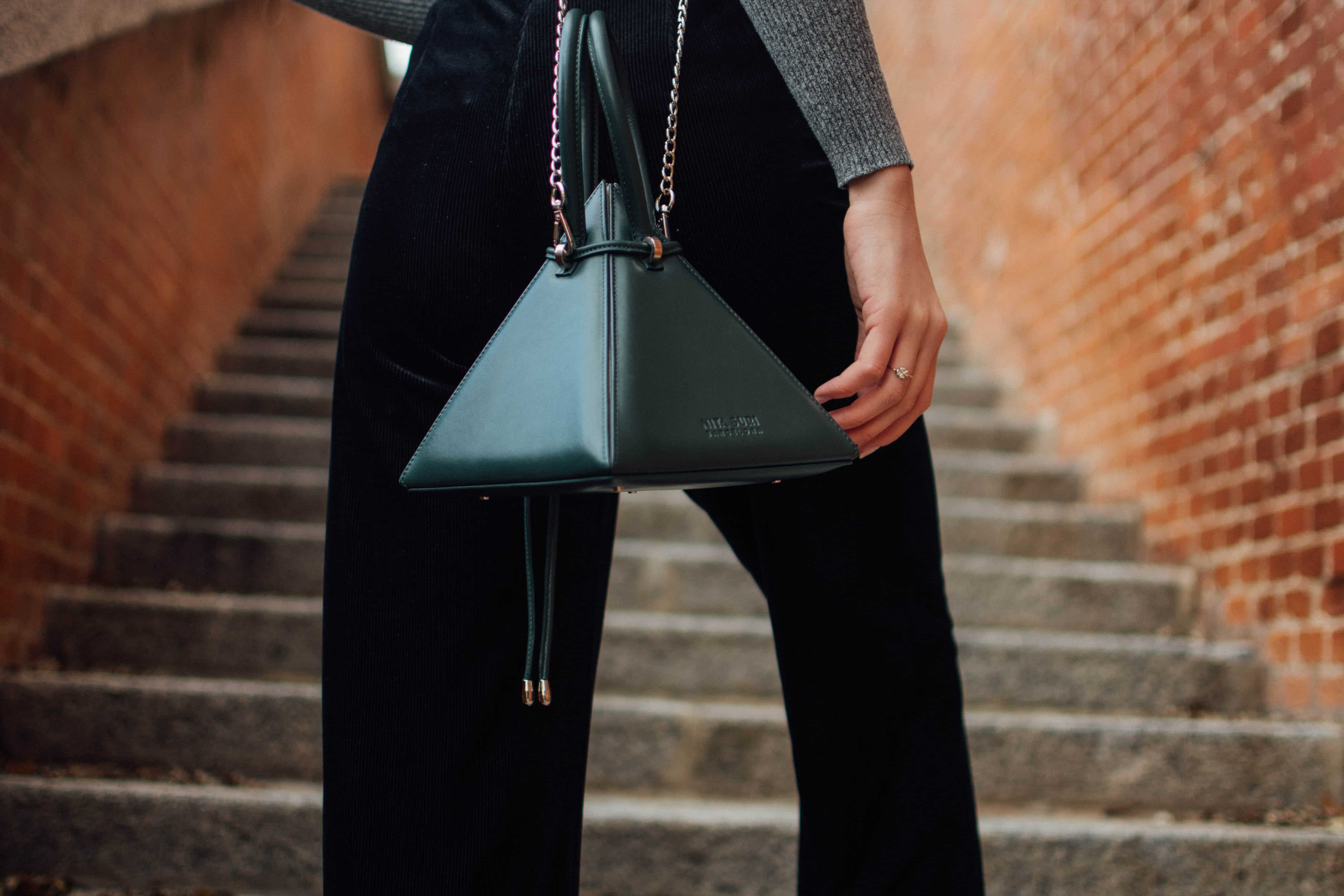 moderngenic 'Pyramid' Luxury Handbag, Fashion Cross-body Shoulder Bag, Soft  PU Leather Designer Handbag for Women/Girls (Blue): Handbags: Amazon.com