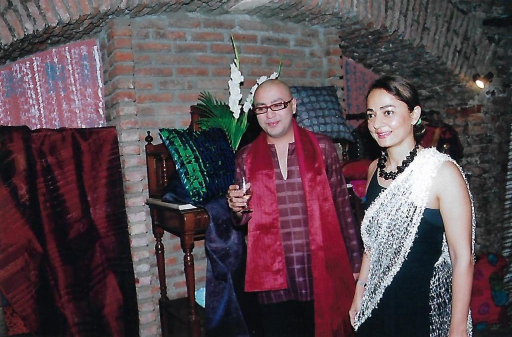 Krishna Mehta with Sabina Chopra at Melange