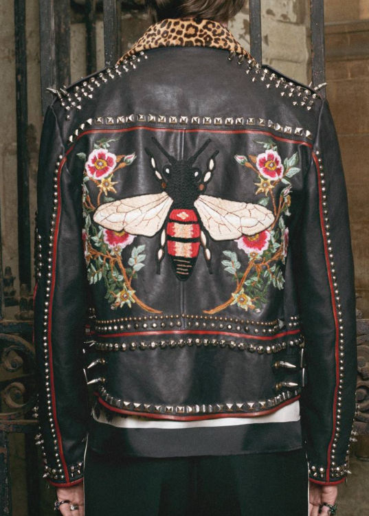 Luxury personalisation - Personalised Gucci leather jacket.