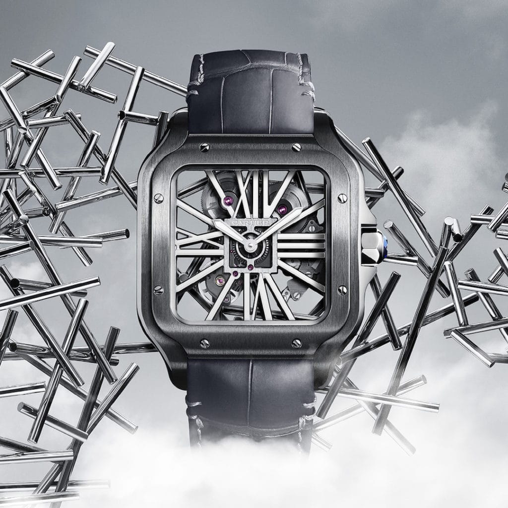 The Santos de Cartier Skeleton is a time-telling nocturnal animal