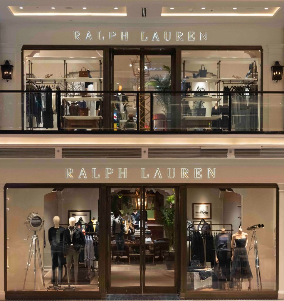 Polo Ralph Lauren Clothes on Display in Shopping Centre Editorial