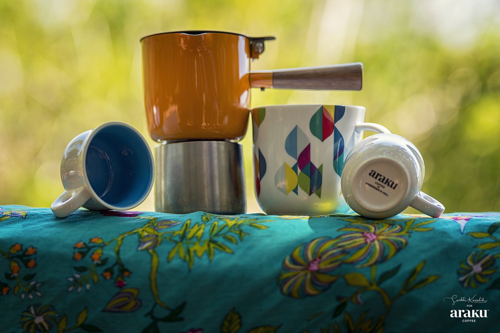 ARAKU Cappuccino Cups, Mugs, Server ware