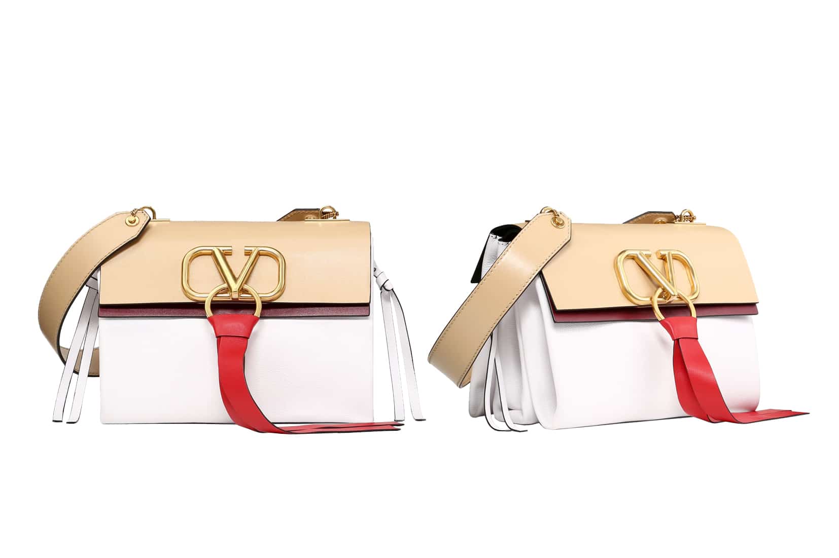 Tan Valentino VRing Shoulder Bag