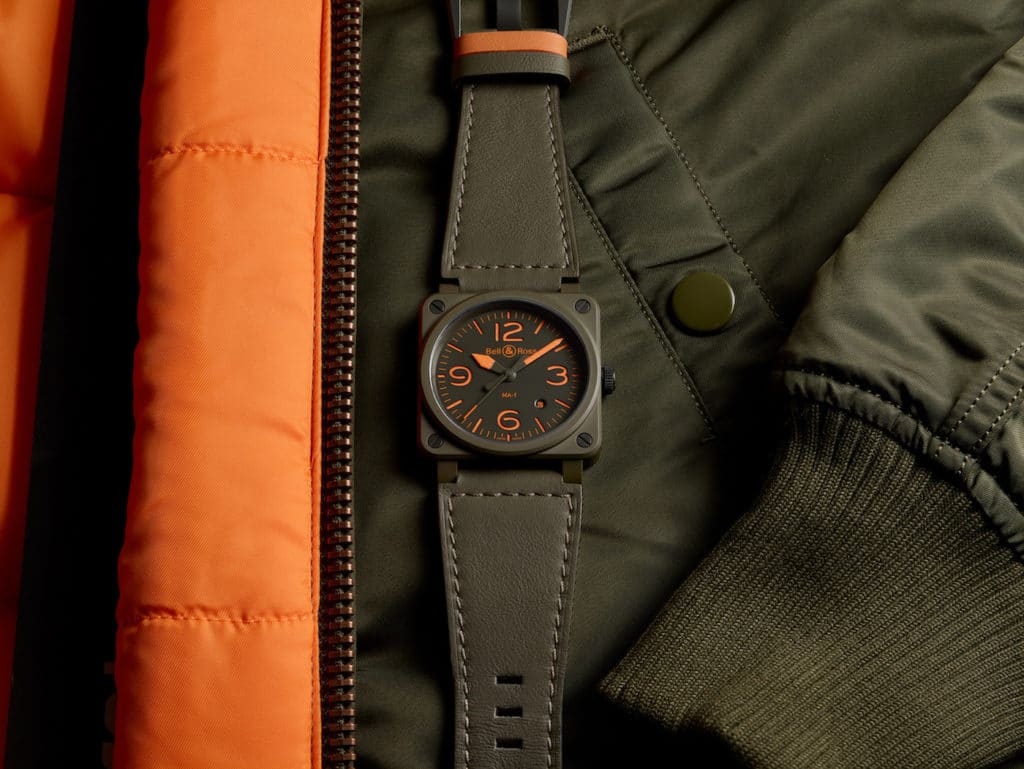 Bell & Ross elevates its pilot’s watch with cues from the iconic MA-1 bomber jacket
