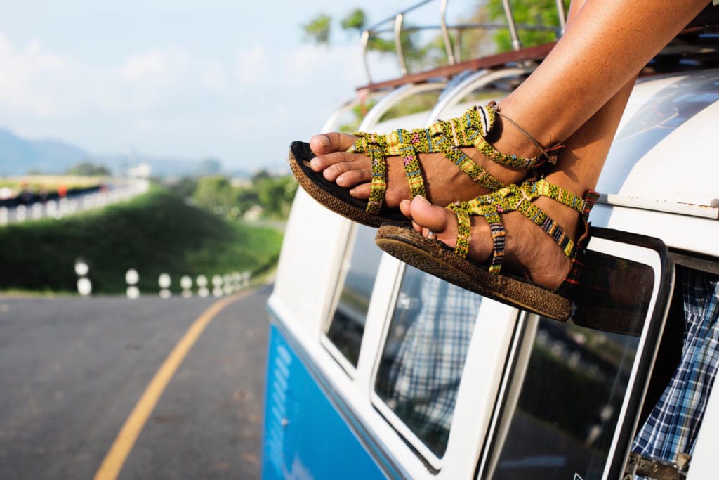 Flat spring sandals to wear on your next beach holiday