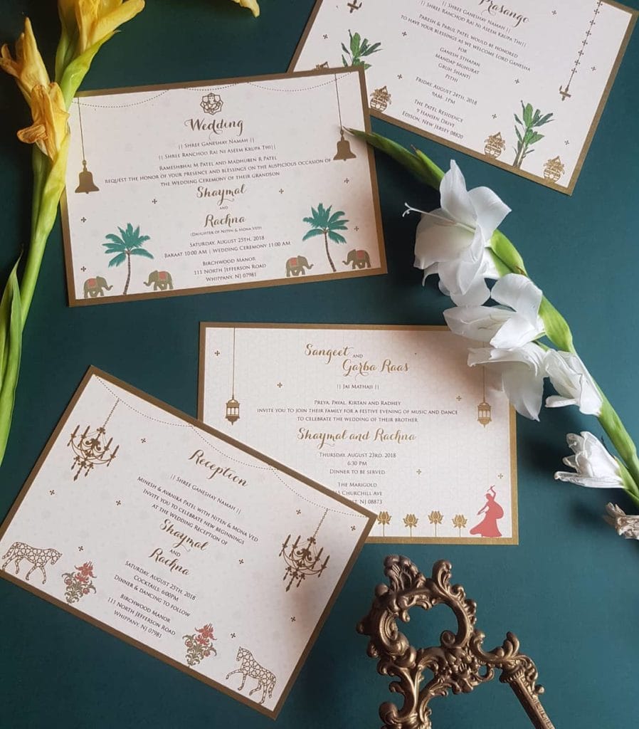 luxury indian wedding invitations