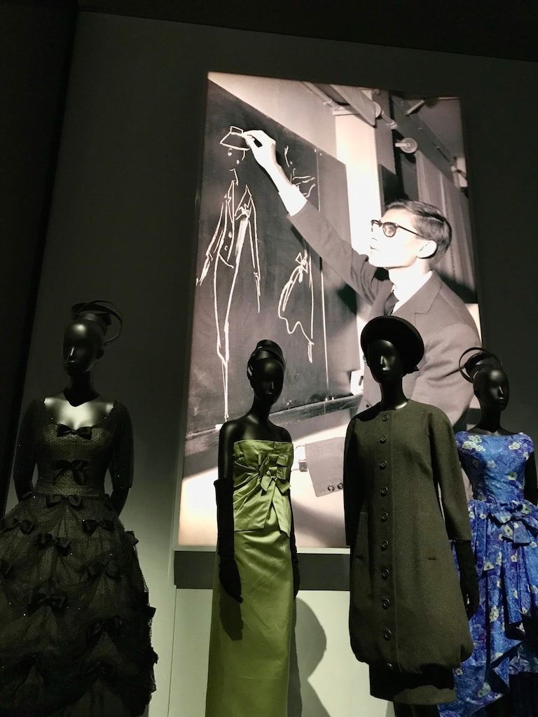 The Christian Dior Designer of Dreams Exhibition at the V&A. Yves Saint Laurent.