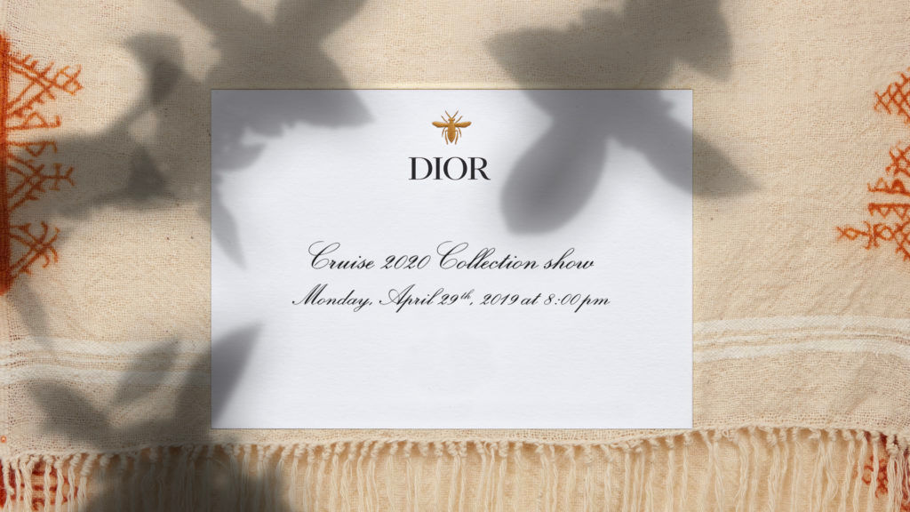 Watch: Dior Cruise 2020 fashion show, live from Marrakech