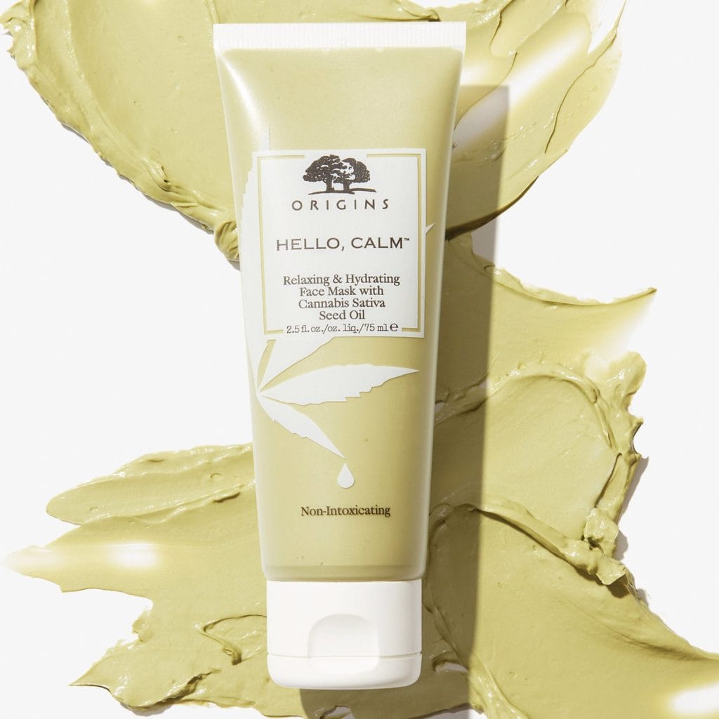 Origins Hello, Calm Relaxing & Hydrating Face Mask with Cannabis Sativa Seed Oil
